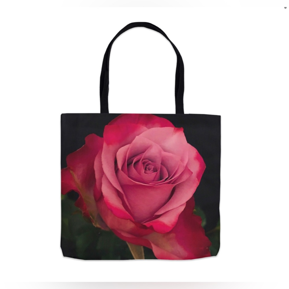 Eternal pink and red rose summer totes